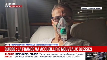 Incendie à Crans-Montana: "On a cassé la porte et on a sorti des personnes", témoigne un habitant qui a aidé les secours