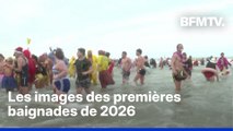 Boston, Barcelone, Dunkerque... Les premières baignades pour célébrer le passage à la nouvelle année