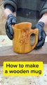 How to make a wooden mug | Crafting a wooden mug
