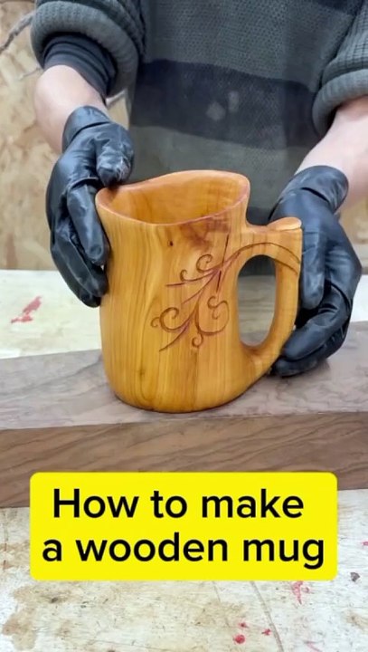 How to make a wooden mug | Crafting a wooden mug