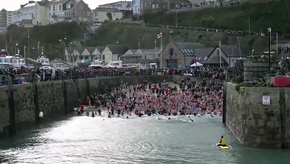 New Year's Day Dip for Clic in Newquay 2026