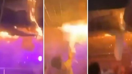 Crans-Montana, il momento in cui il locale prende fuoco: giovani cercano di spegnere le fiamme