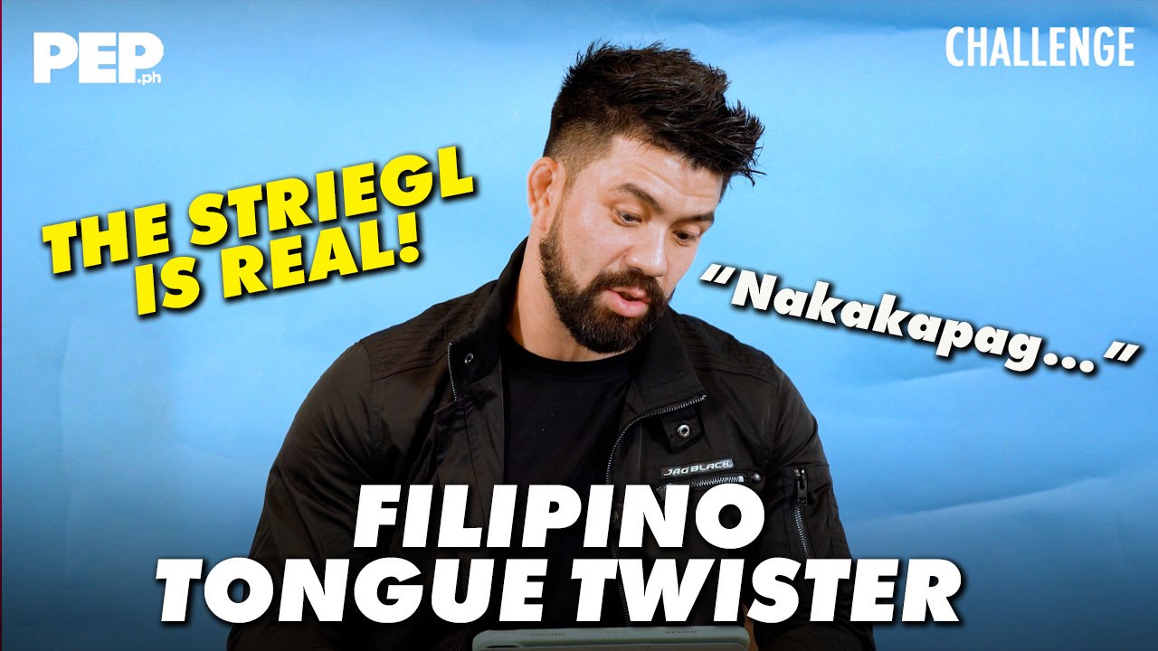 Mark "Mugen" Striegl tries FILIPINO TONGUE TWISTERS | PEP CHALLENGE