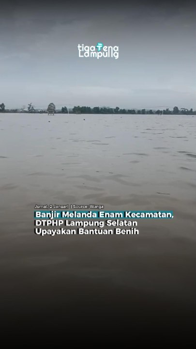 Banjir Melanda Enam Kecamatan, DTPHP Lampung Selatan Upayakan Bantuan Benih