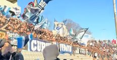 Ultras del Napoli scatenati a Cremona a ritmo di tamburo: 