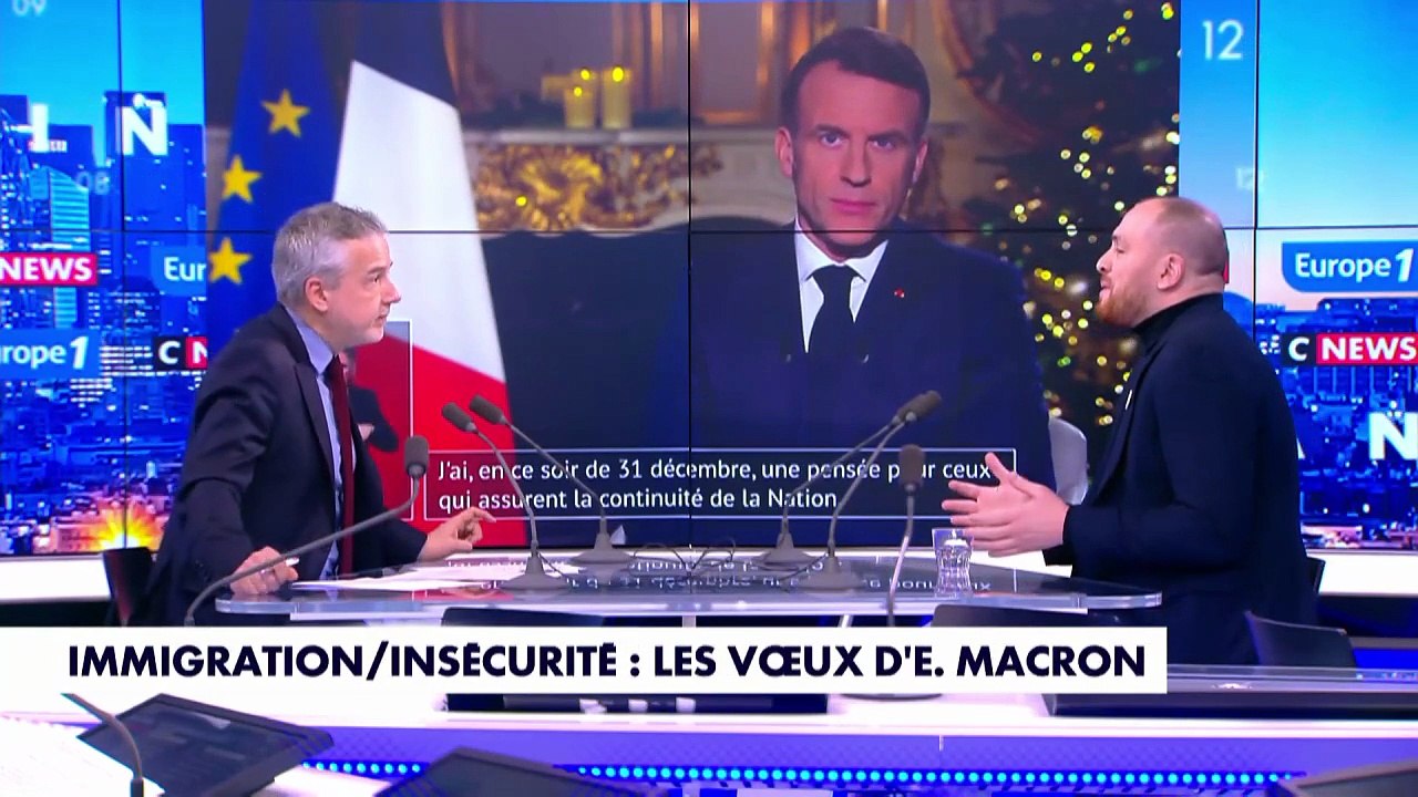 EXTRAIT - «Encore des mots, toujours des mots»... «Voilà ce qu'il faut retenir», des vœux d'Emmanuel Macron, selon Mathieu Valet