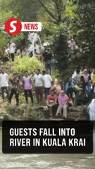 Over 50 wedding guests fall into river in Kuala Krai after suspension bridge collapses