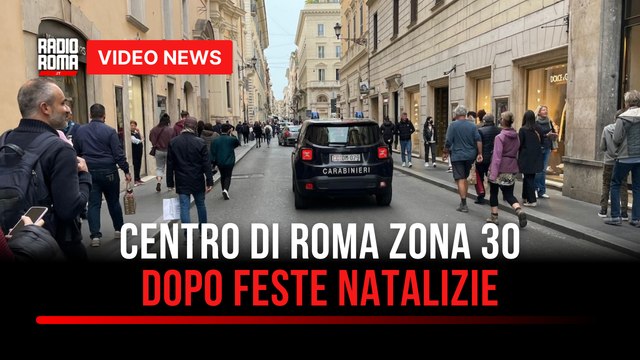 Centro di Roma zona 30 dopo feste natalizie