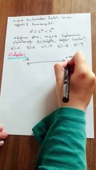 Matematik Basit Eşitsizlikler