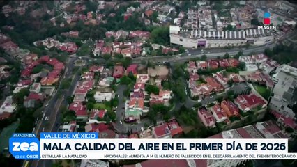 El Valle de México registra mala calidad de aire en el primer día de 2026