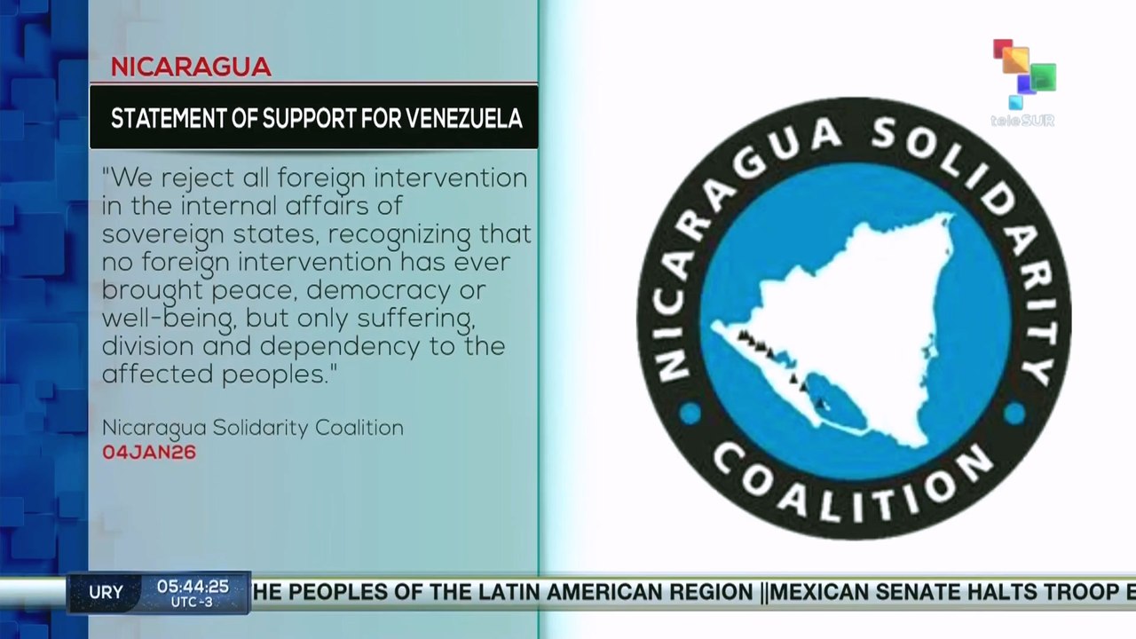 Nicaragua statement of support for Venezuela