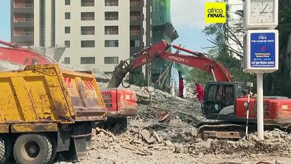Unknown number of people trapped after 16-story building under construction in Nairobi collapses