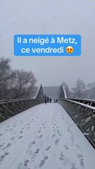 Neige : les rues de Metz recouvertes d'un manteau blanc ce vendredi