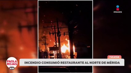 Cohete provoca incendio en restaurante de Mérida  | DPC con Paola Rojas