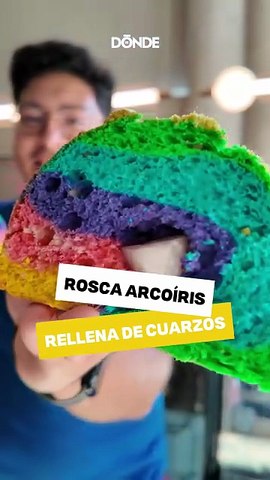 Rosca de Reyes arcoíris de La Maison Croffle