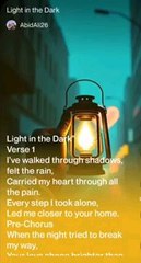 Light in the dark English song Written by Abid Ali voice Ai generated