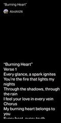Burning Heart English song Written by Abid Ali voice Ai generated