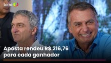 Bolsonaro e irmão acertam quadra na Mega da Virada
