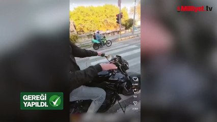 Bakan Yerlikaya duyurdu: Polisin üzerine motosiklet süren şahıslar tutuklandı