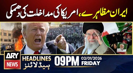 Protests in Iran - US in Action | ARY News 9 PM Headlines | 2nd Jan 2026 - Attack on Rajab Butt