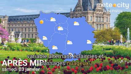 Bulletin météo Île-de-France du samedi 03 janvier 2026