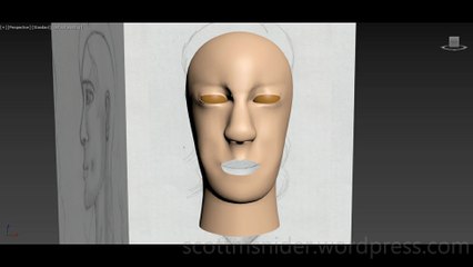 Flame: 3DS MAX Practice Polygon Modeling Head Model Video #82 (01-02-2026)