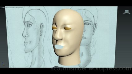 Flame: 3DS MAX Practice Polygon Modeling Head Model Video #83 (01-02-2026)