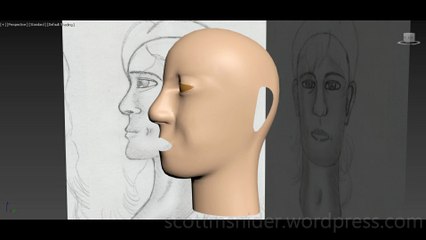 Flame: 3DS MAX Practice Polygon Modeling Head Model Video #84 (01-02-2026)