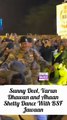 Bollywood Meets Bravery: Sunny Deol, Varun Dhawan and Ahaan Shetty Dance With BSF Jawaan