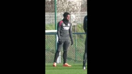 Endrick à l'entraînement avec Lyon