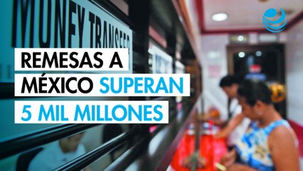 Remesas a México alcanzan 5,125 millones de dólares en noviembre