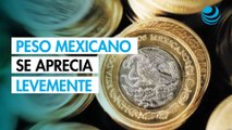 Peso mexicano se aprecia levemente; se mantiene en la zona debajo de 18 por dólar