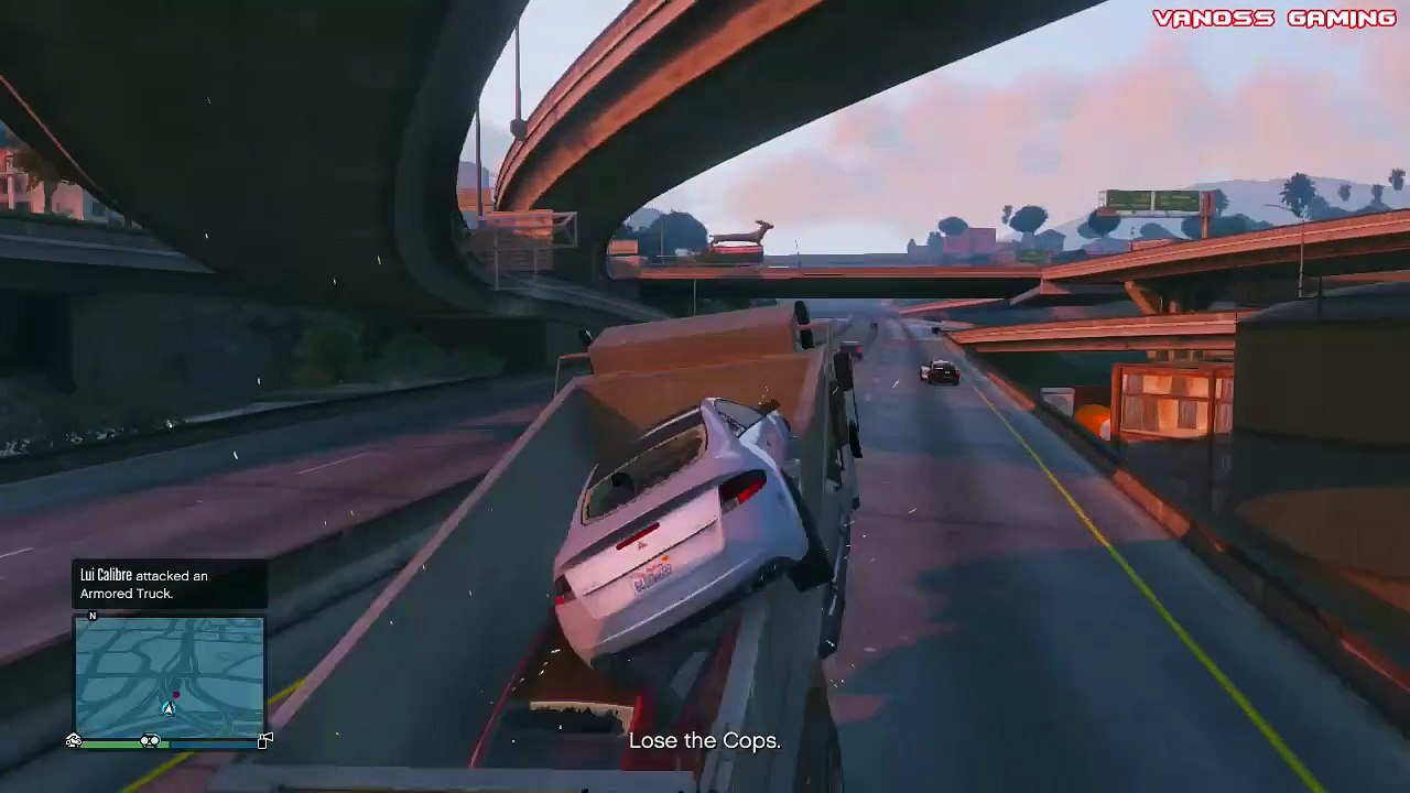 GTA 5 Online Funny Moments - Car Pile Explosion  Dump Truck Glitch  Would You Look at That
