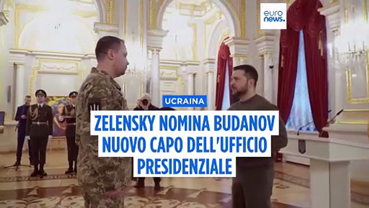 Ucraina: Zelensky nomina il capo dell'intelligence Kyrylo Budanov come nuovo capo gabinetto