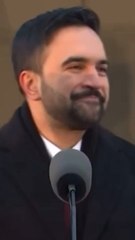 Mayor Zohran Mamdani gives a shout out Knicks star Jalen Brunson at inauguration address