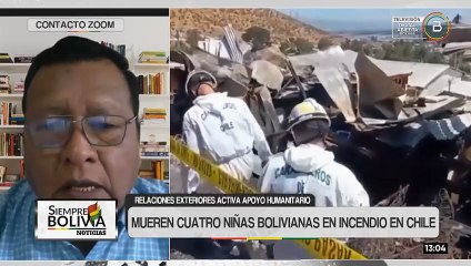 Cancillería activa las gestiones para repatriar a cuatro menores bolivianas fallecidas en un incendio en Chile