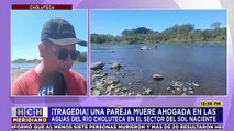 ¡Tragedia! Pareja pierde la vida mientras lavaba el carro en un río de Choluteca
