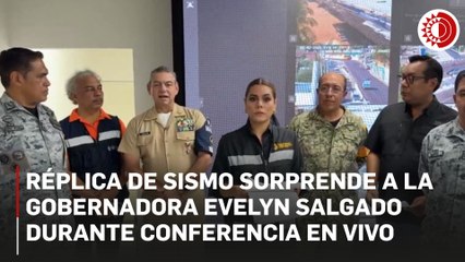 Réplica de sismo sorprende a la gobernadora Evelyn Salgado durante conferencia en vivo con su gabinete