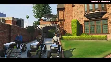 GTA 5 Online Funny Moments Gameplay - Lawn Mower Squad  Security Cameras  Cutters  Burger Stand