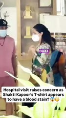 Shraddha Kapoor spotted with father Shakti Kapoor at hospital — fans notice a red mark on his T-shirt, blo*d stain?