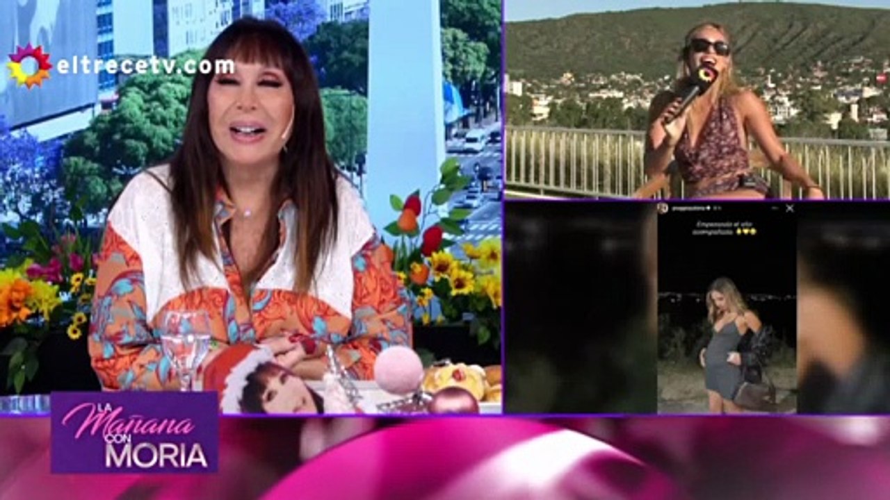Julieta Poggio aclaró el rumor de embarazo tras la pregunta directa de Moria Casán