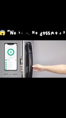 Smart door lock with face recognition 🔐 Upgrade your home security today  Follow for daily tech deals