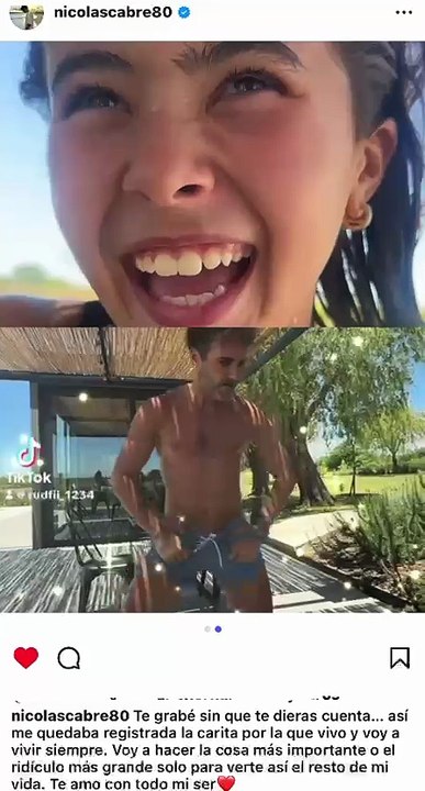 Nicolás Cabré y su hija Rufina como nunca los viste risas, baile y una tierna confesión