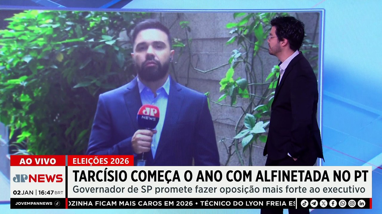 CLIMA POLÊMICO! Tarcísio começa o ano com alfinetada no PT