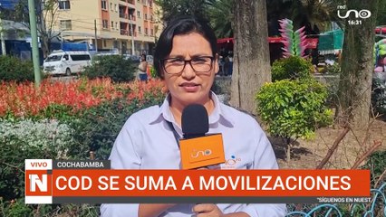 LA COB DE CBBA SE SUMA A LAS MOVILIZACIONES