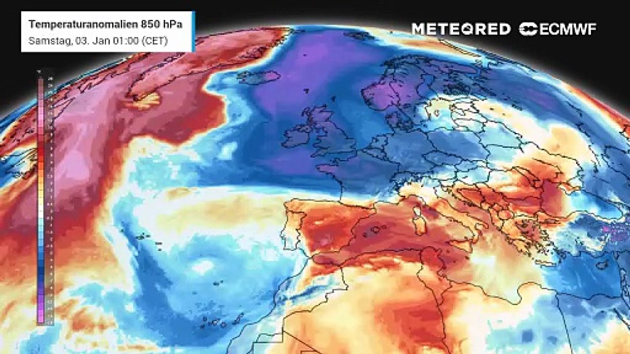 Die Höhenkälte hat sich über weiter Teile Europas ausgebreitet- es ist deutlich kälter 'als normal'