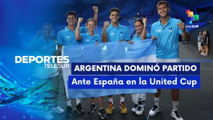 Argentina debuta por lo alto en la primera fecha del Grupo "A" de la United Cup DEPORTES TELESUR 02-01-2026