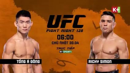 UFC Fight Night 223 : Song Yadong vs Ricky Simón | Trailer trên K+PM HD (nay là K+SPORT1 HD)