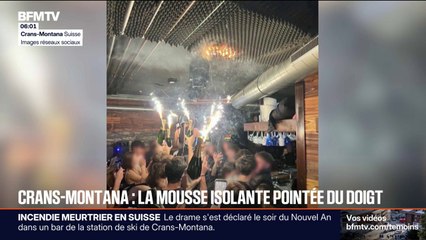 Incendie à Crans-Montana: la mousse acoustique au cœur des investigations
