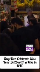 Unseen Moments: Deepika Padukone and Ranveer Singh Celebrate New Year 2026 with a Kiss in NYC